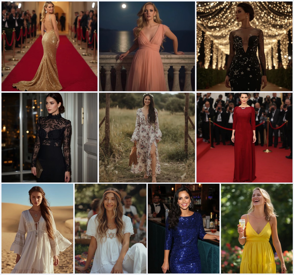 Best 10 AI Prompts for Women’s Glamorous Desert Fashion Editorial Photography | Girl prompt